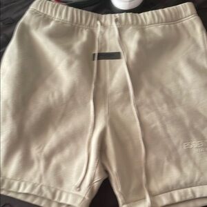 Essentials Beige Men's Athletic Shorts